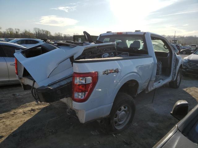 1FTEX1EP3NKD75292 - 2022 FORD F150 SUPER CAB WHITE photo 3