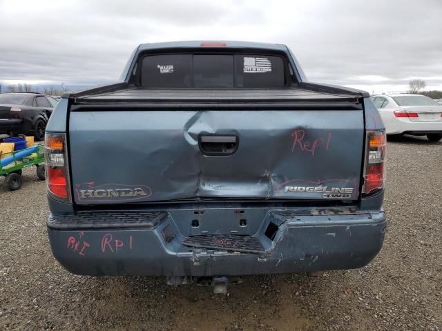 2HJYK16207H528098 - 2007 HONDA RIDGELINE RT BLUE photo 6