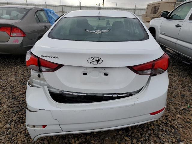 5NPDH4AE0FH586965 - 2015 HYUNDAI ELANTRA SE WHITE photo 6