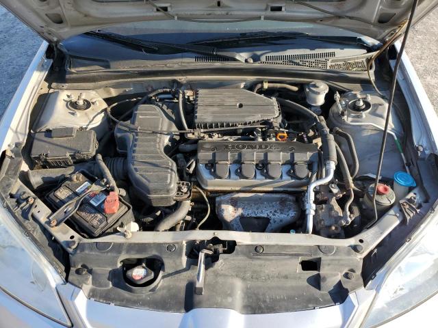 2HGES16304H626545 - 2004 HONDA CIVIC DX VP ვერცხლისფერი ფოტო 11