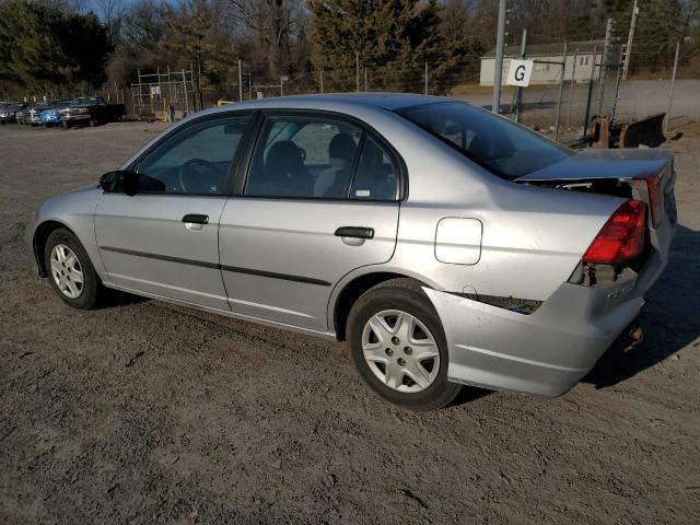 2HGES16304H626545 - 2004 HONDA CIVIC DX VP ვერცხლისფერი ფოტო 2