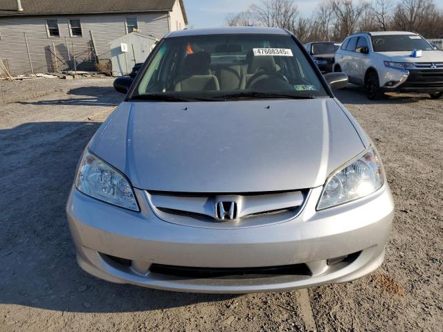 2HGES16304H626545 - 2004 HONDA CIVIC DX VP ვერცხლისფერი ფოტო 5