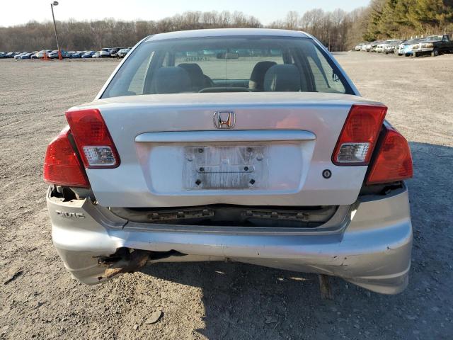 2HGES16304H626545 - 2004 HONDA CIVIC DX VP ვერცხლისფერი ფოტო 6