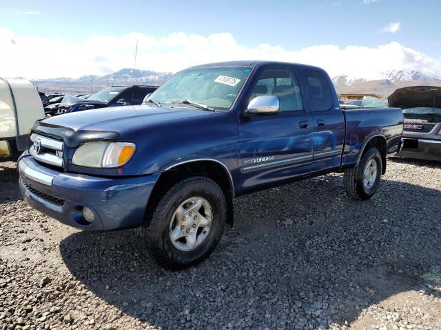 5TBBT441X4S455458 - 2004 TOYOTA TUNDRA ACCESS CAB SR5 BLUE photo 1