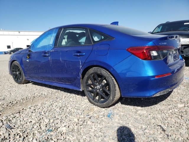 2HGFE2F53NH598390 - 2022 HONDA CIVIC SPORT BLUE photo 2