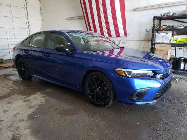 2HGFE2F53NH598390 - 2022 HONDA CIVIC SPORT BLUE photo 4