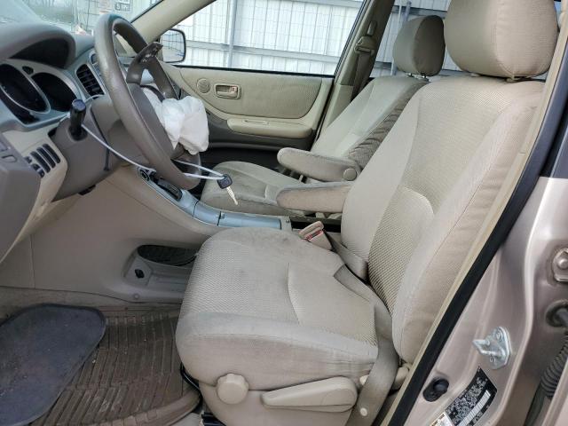 JTEGD21A640102653 - 2004 TOYOTA HIGHLANDER TAN photo 7