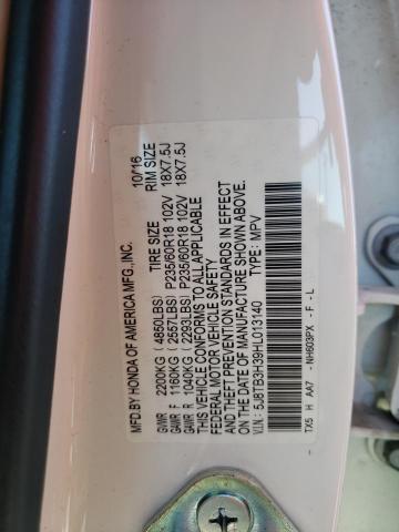 5J8TB3H39HL013140 - 2017 ACURA RDX WHITE photo 13