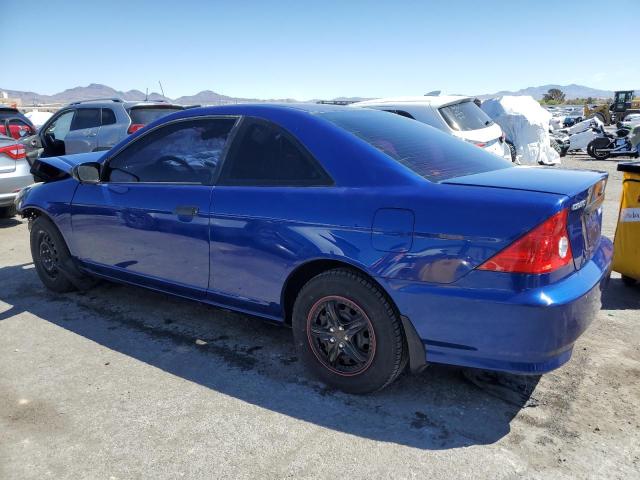 1HGEM22175L065852 - 2005 HONDA CIVIC DX VP BLUE photo 2