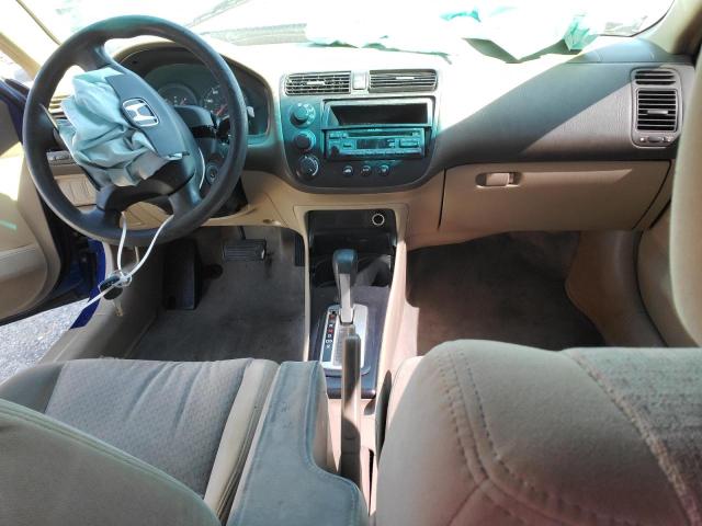 1HGEM22175L065852 - 2005 HONDA CIVIC DX VP BLUE photo 8