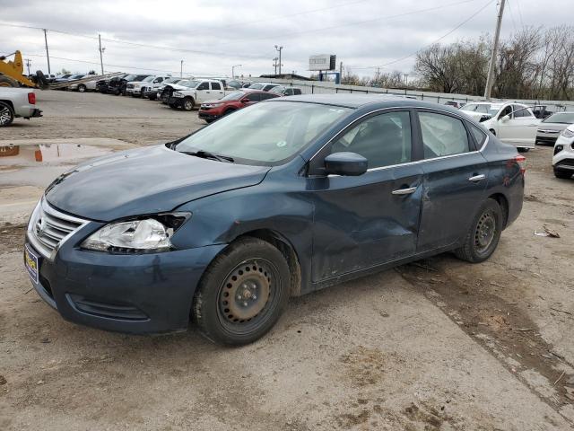 3N1AB7AP9EY225651 - 2014 NISSAN SENTRA S GREEN photo 1