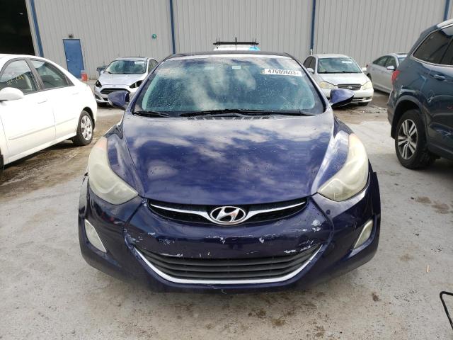 5NPDH4AE6DH175647 - 2013 HYUNDAI ELANTRA GLS BLUE photo 5