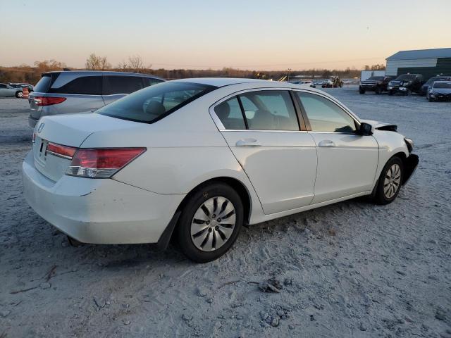 1HGCP2F35CA143919 - 2012 HONDA ACCORD LX WHITE photo 3