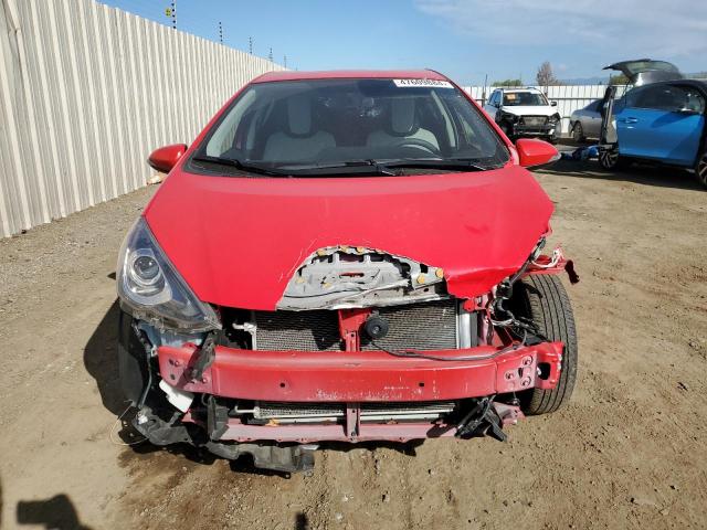 JTDKDTB3XF1111101 - 2015 TOYOTA PRIUS C RED photo 5