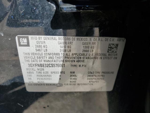 3GYFNBE32CS576061 - 2012 CADILLAC SRX PERFORMANCE COLLECTION BLACK photo 13