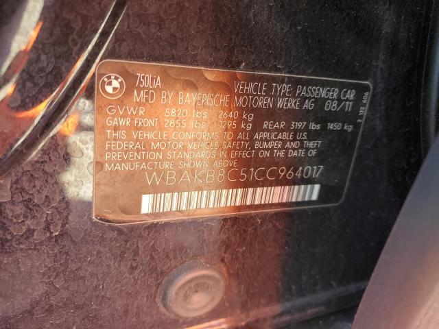 WBAKB8C51CC964017 - 2012 BMW ALPINA B7 LI BLACK photo 12