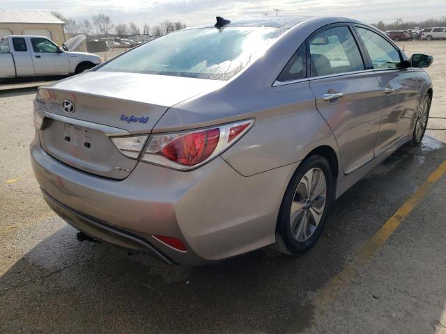 KMHEC4A45DA050636 - 2013 HYUNDAI SONATA HYBRID SILVER photo 3