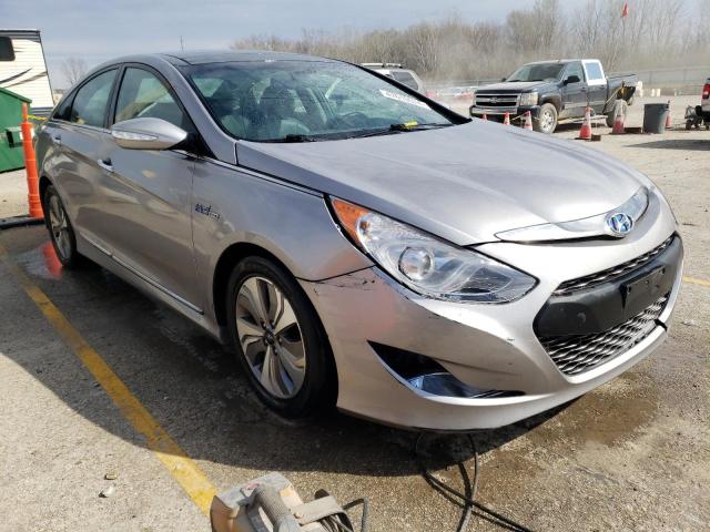 KMHEC4A45DA050636 - 2013 HYUNDAI SONATA HYBRID SILVER photo 4