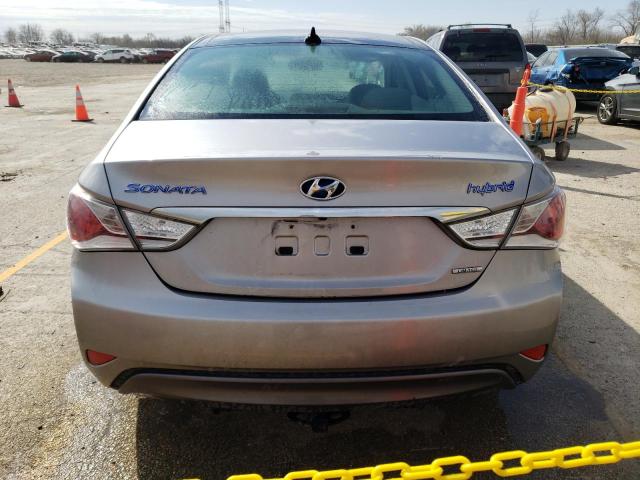 KMHEC4A45DA050636 - 2013 HYUNDAI SONATA HYBRID SILVER photo 6