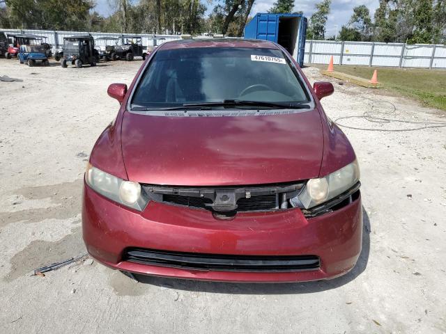 2HGFA15968H024705 - 2008 HONDA CIVIC EXL BURGUNDY photo 5