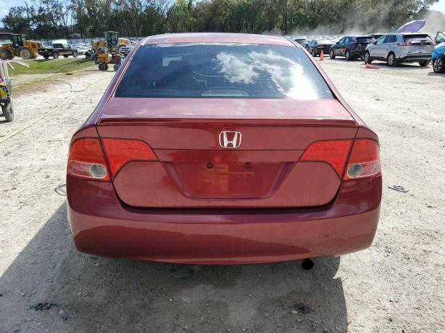 2HGFA15968H024705 - 2008 HONDA CIVIC EXL BURGUNDY photo 6
