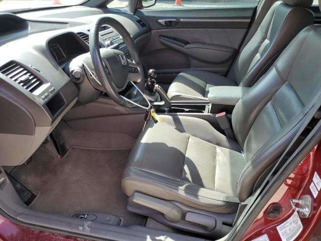 2HGFA15968H024705 - 2008 HONDA CIVIC EXL BURGUNDY photo 7