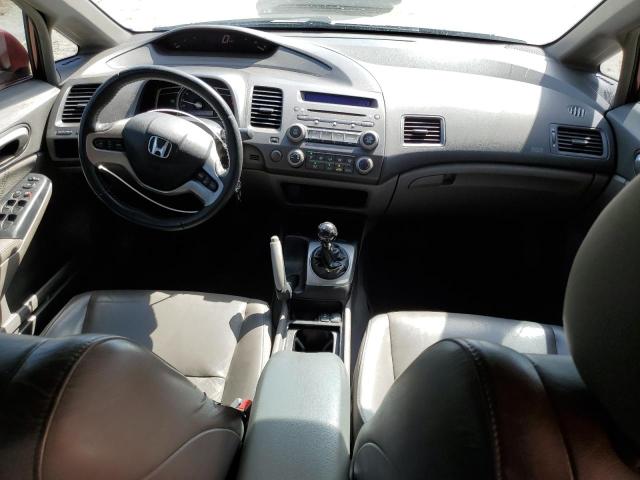 2HGFA15968H024705 - 2008 HONDA CIVIC EXL BURGUNDY photo 8