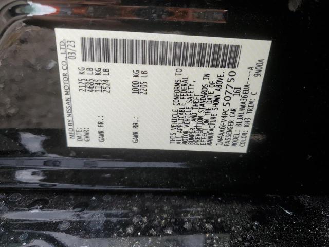 1N4AA6FV4PC507750 - 2023 NISSAN MAXIMA PLATINUM BLACK photo 13