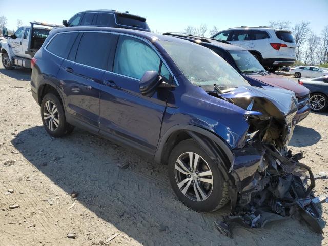 5FNYF6H61JB023707 - 2018 HONDA PILOT EXL BLUE photo 4