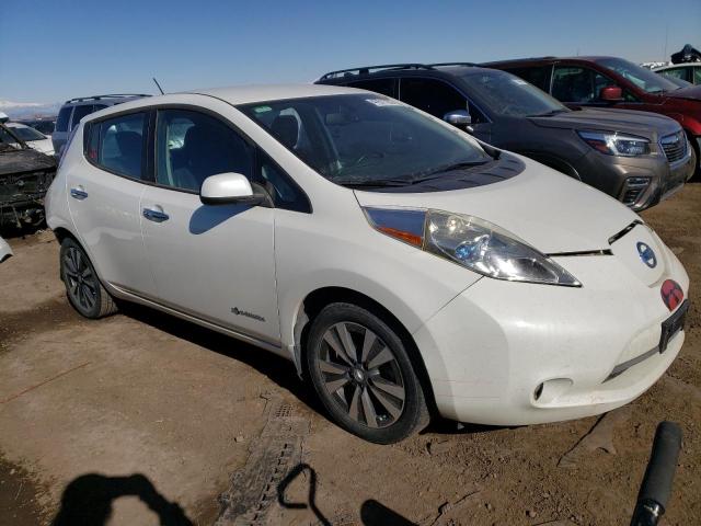 1N4AZ0CPXFC331460 - 2015 NISSAN LEAF S WHITE photo 4