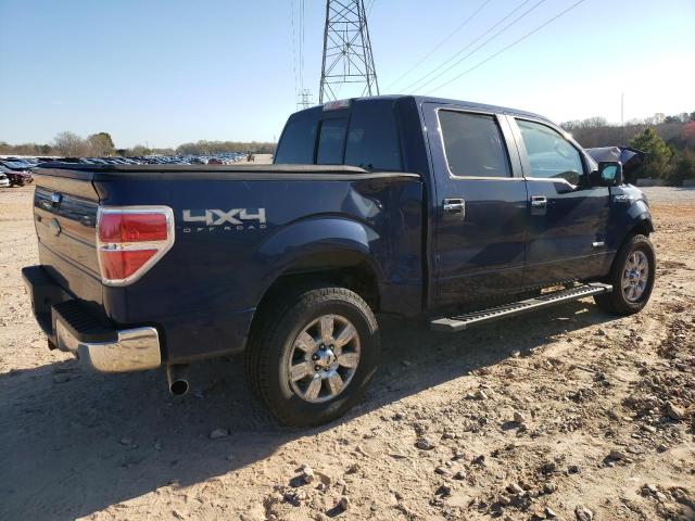 1FTFW1ETXCFA38497 - 2012 FORD F150 SUPERCREW BLUE photo 3