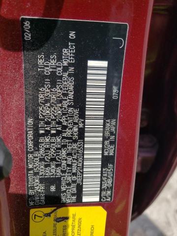 JTEEP21A060165331 - 2006 TOYOTA HIGHLANDER LIMITED RED photo 13