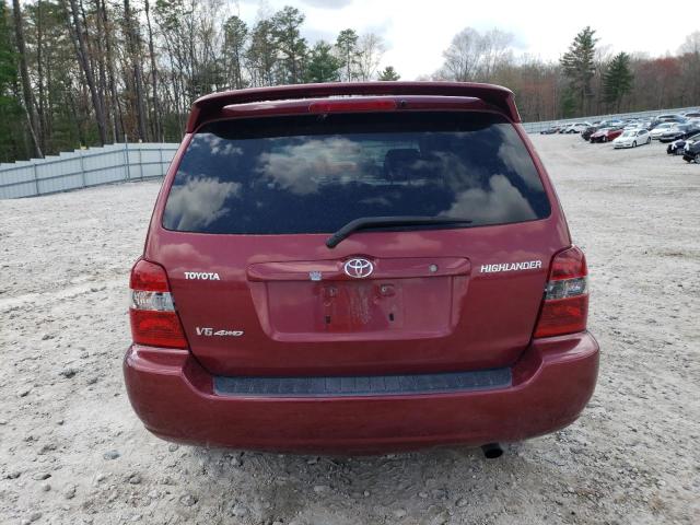 JTEEP21A060165331 - 2006 TOYOTA HIGHLANDER LIMITED RED photo 6