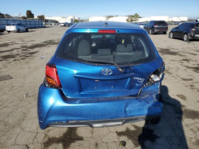 VNKJTUD33FA015691 - 2015 TOYOTA YARIS BLUE photo 6