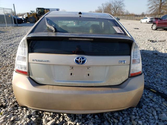 JTDKN3DU8A0147984 - 2010 TOYOTA PRIUS TAN photo 6