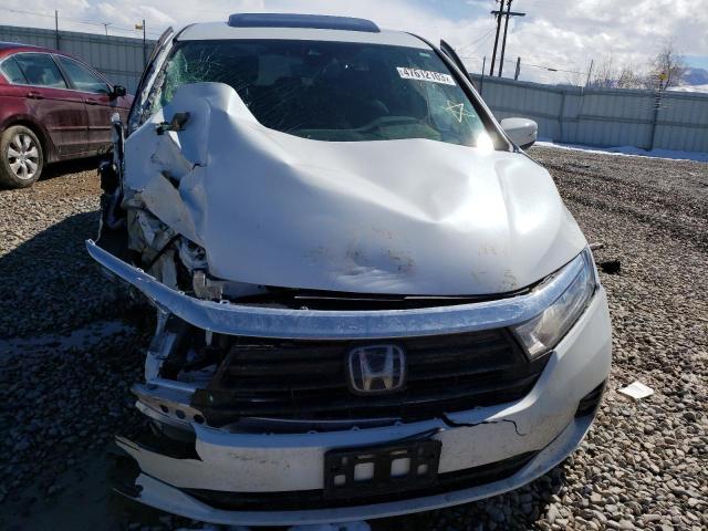 5FNRL6H75NB051277 - 2022 HONDA ODYSSEY EXL WHITE photo 5