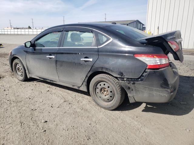 3N1AB7AP6DL673678 - 2013 NISSAN SENTRA S BLACK photo 2