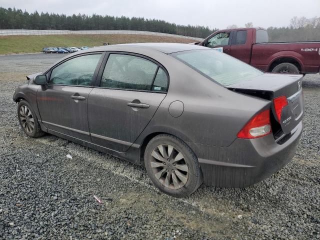 19XFA16839E015249 - 2009 HONDA CIVIC EX GRAY photo 2