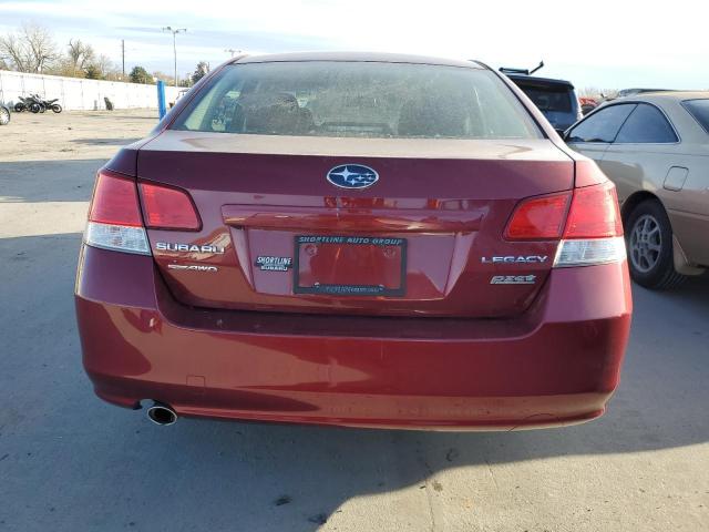 4S3BMBG63A3234572 - 2010 SUBARU LEGACY 2.5I PREMIUM RED photo 6