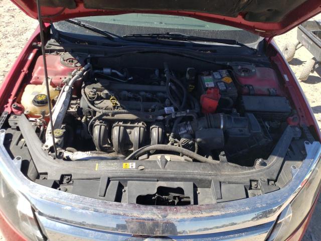 3FAHP0JA9CR265824 - 2012 FORD FUSION SEL RED photo 11