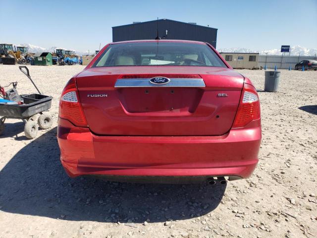 3FAHP0JA9CR265824 - 2012 FORD FUSION SEL RED photo 6