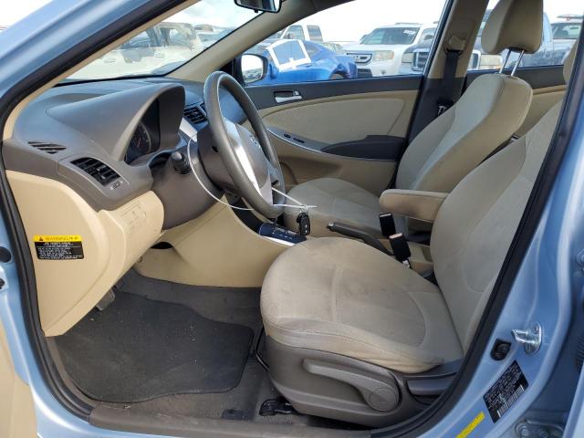 KMHCT4AE9DU537336 - 2013 HYUNDAI ACCENT GLS BLUE photo 7