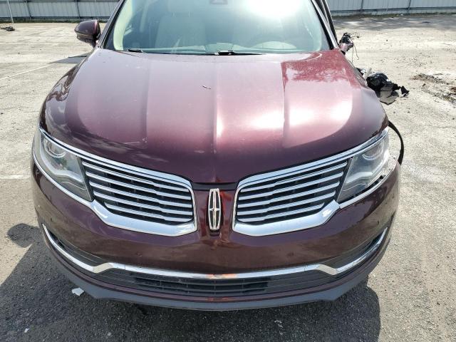 2LMPJ6LR5HBL10776 - 2017 LINCOLN MKX RESERVE Բորդո լուսանկար 12