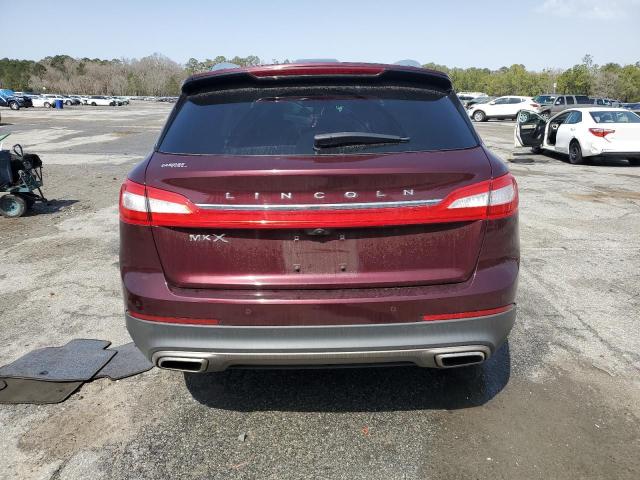 2LMPJ6LR5HBL10776 - 2017 LINCOLN MKX RESERVE Բորդո լուսանկար 6