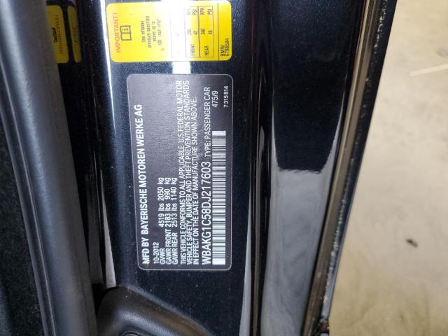 WBAKG1C58DJ217603 - 2013 BMW 335 I SULEV BLACK photo 12