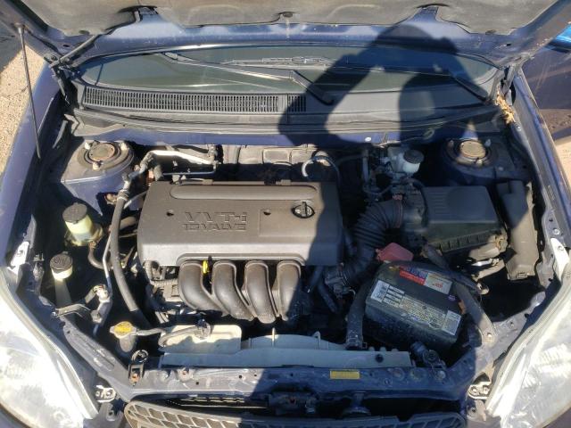 2T1KR32E98C719581 - 2008 TOYOTA COROLLA MA XR BLUE photo 11