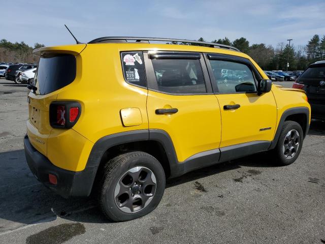 ZACCJBAW6GPE19502 - 2016 JEEP RENEGADE SPORT YELLOW photo 3