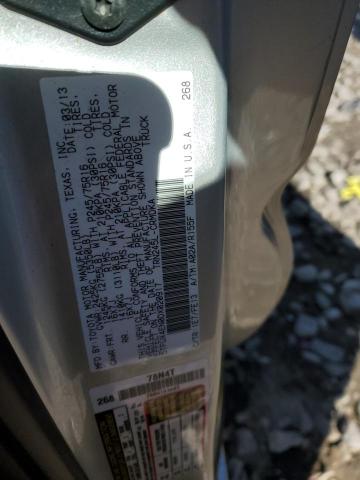 5TFUX4EN0DX020917 - 2013 TOYOTA TACOMA ACCESS CAB ვერცხლისფერი ფოტო 12