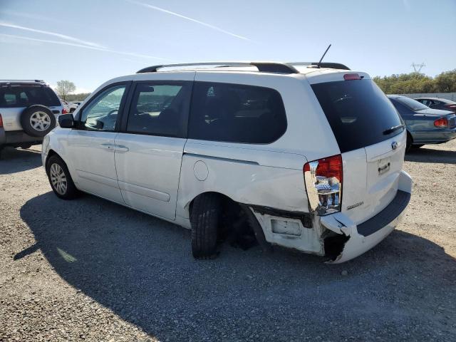 KNDMG4C79E6581029 - 2014 KIA SEDONA LX WHITE photo 2