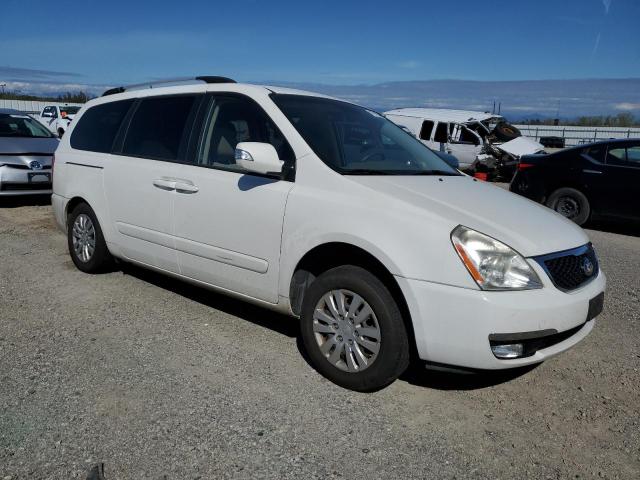 KNDMG4C79E6581029 - 2014 KIA SEDONA LX WHITE photo 4